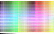 Hexadecimal Colour Chart